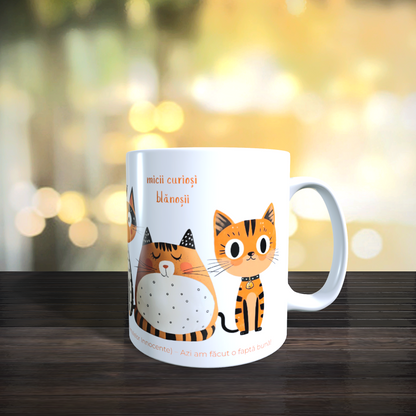 Cană caritabilă „Mici curioși” – Blănoșii jucăuși