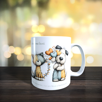 Cană caritabilă „O lume mai bună” – Blănoșii solidari