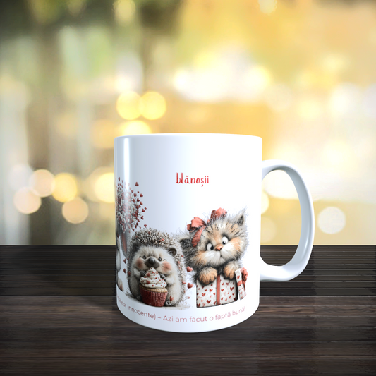 Cană caritabilă „Cu drag” – Blănoșii