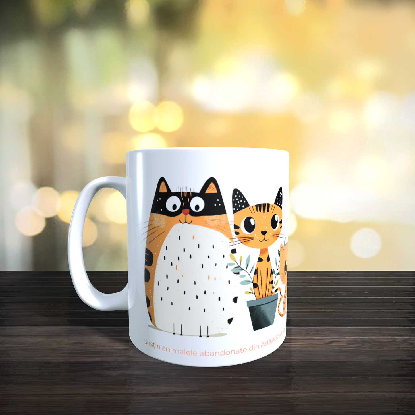 Cană caritabilă „Mici curioși” – Blănoșii jucăuși