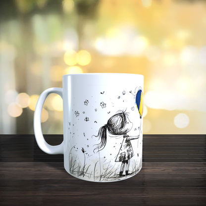 Cană ceramică personalizată „Acasă e România” – 330 ml, albă