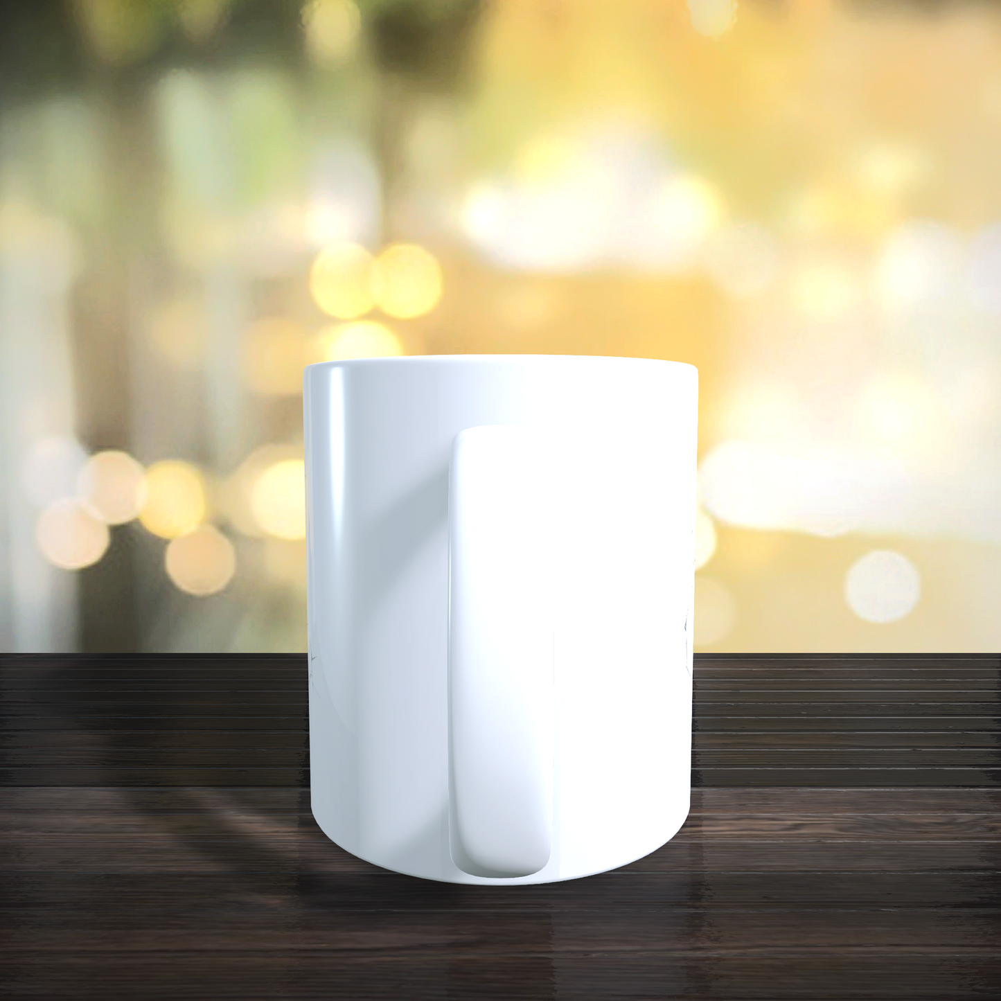 Cană ceramică personalizată „Haosul din bibliotecă” – 330 ml, albă