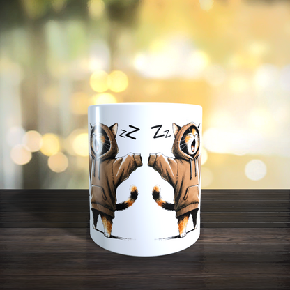 Cană ceramică personalizată „Azi nu vreau să fiu adult” – 330 ml, albă