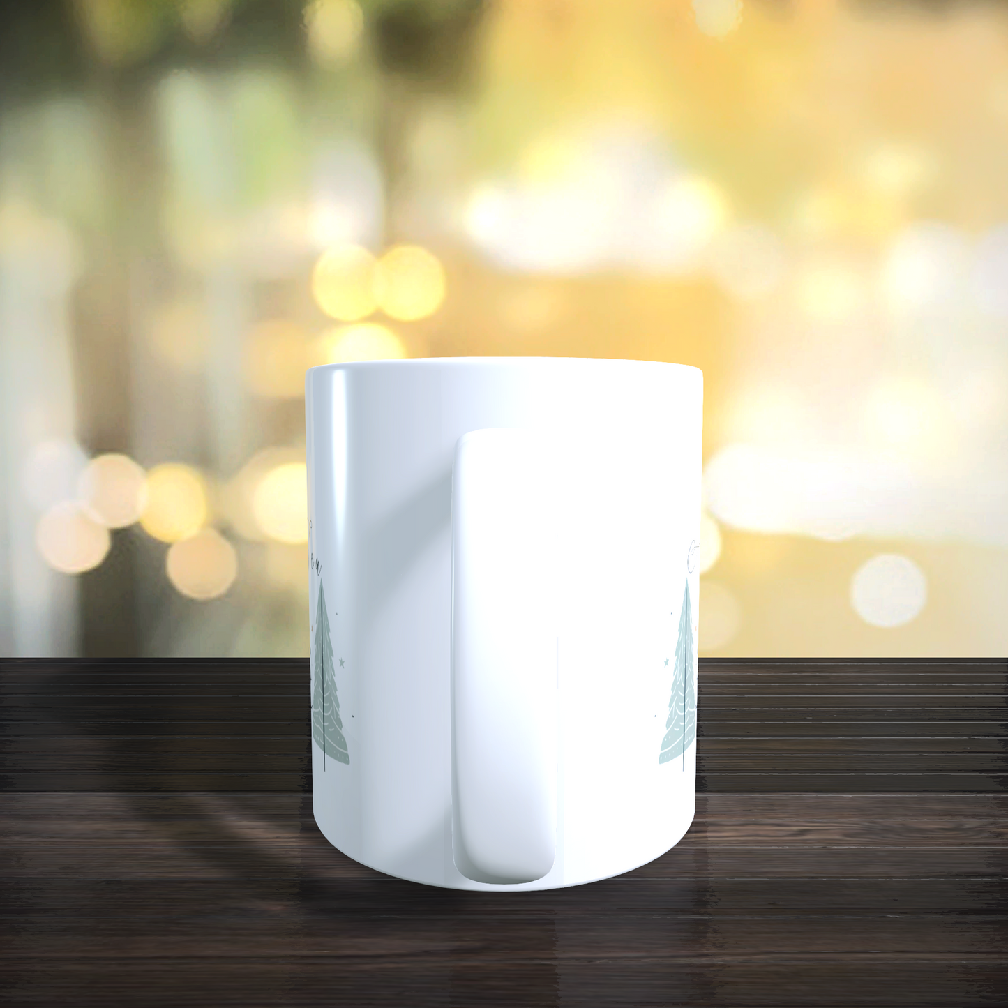 Cană ceramică personalizată „All I want for Christmas is my hot Tea” – 330 ml, albă