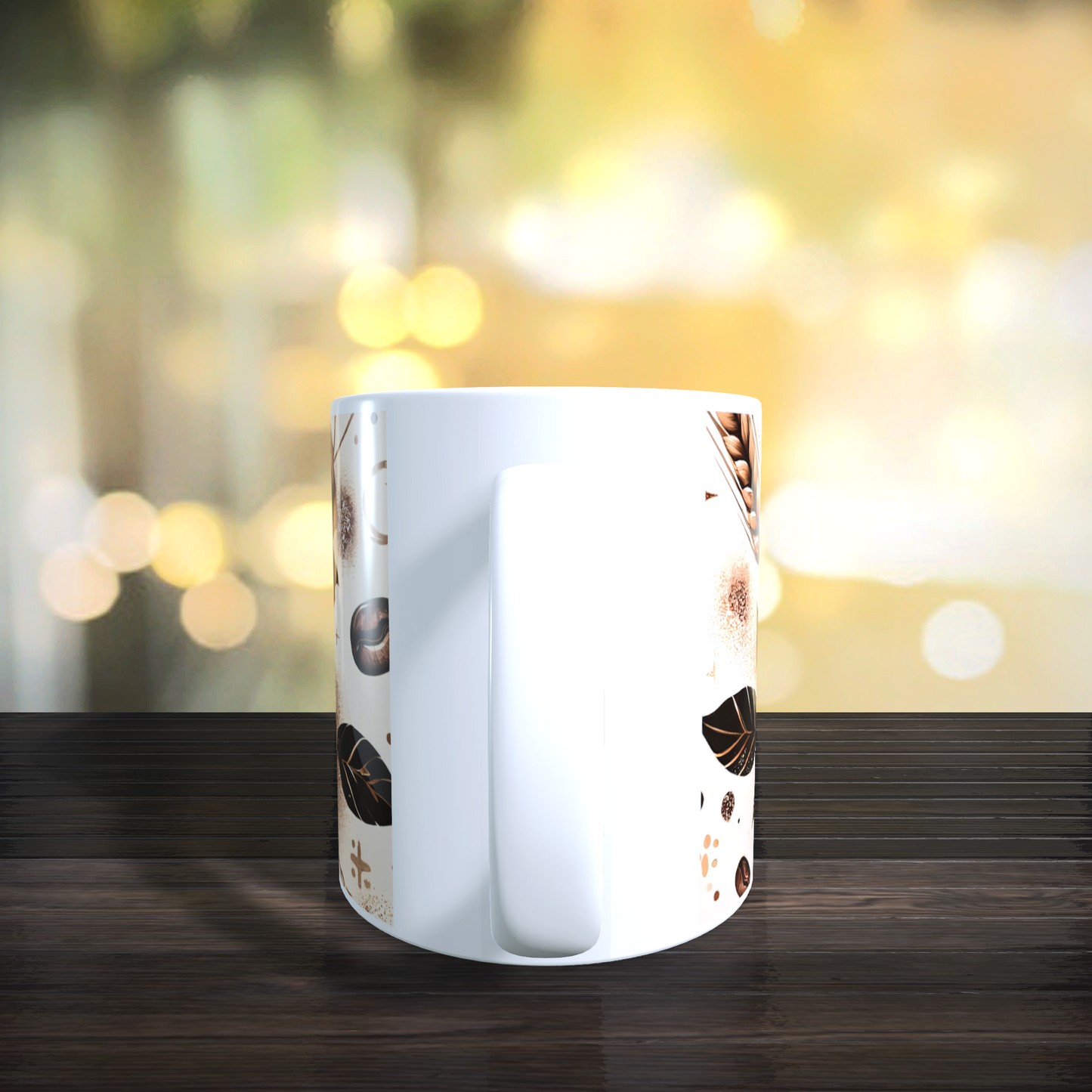 Cană ceramică personalizată „Vibe-ul de azi: Multă cafea” – 330 ml, albă