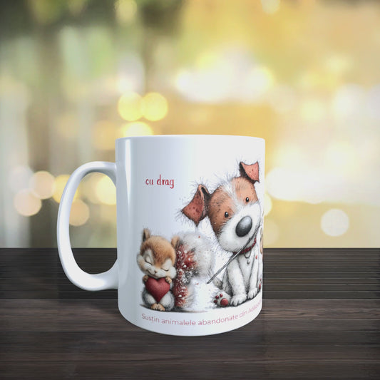 Cană caritabilă „Cu drag” – Blănoșii