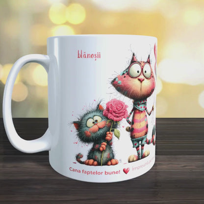 Cană caritabilă „Fiecare inimă contează” – susține animalele abandonate