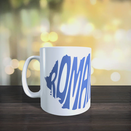 Cană personalizată „Romanian DNA” – Mândru că sunt român