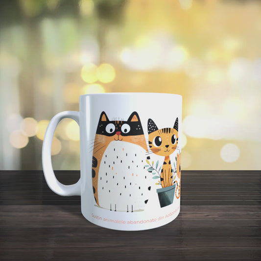 Cană caritabilă „Mici curioși” – Blănoșii jucăuși