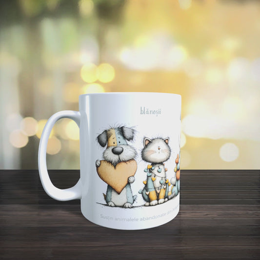 Cană caritabilă „O lume mai bună” – Blănoșii solidari