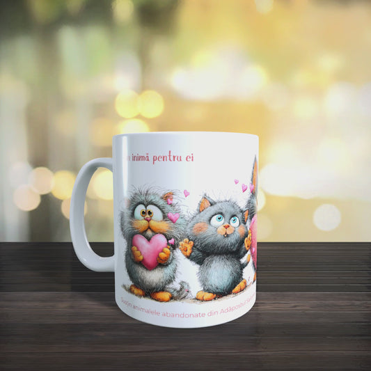 Cană caritabilă „Din inimă pentru ei” – blănoșii care contează