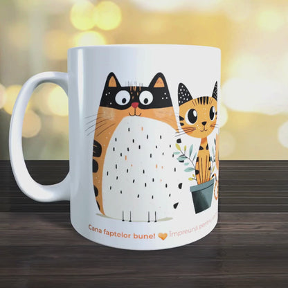 Cană caritabilă „Mici curioși” – Blănoșii jucăuși