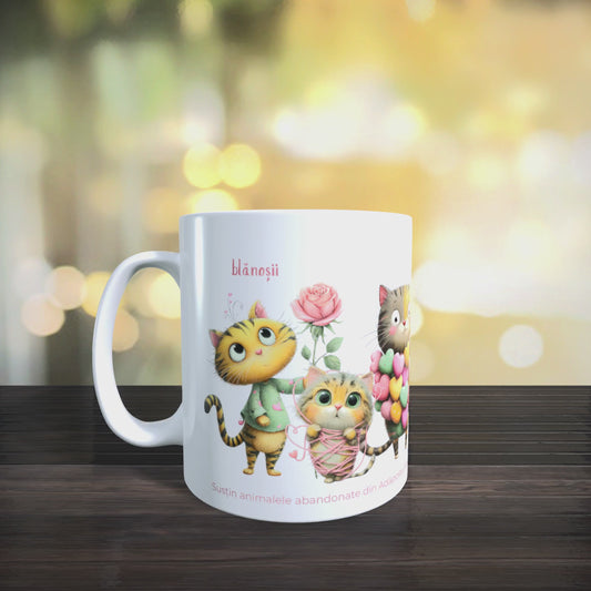 Cană caritabilă „Un strop de bine” – Blănoșii