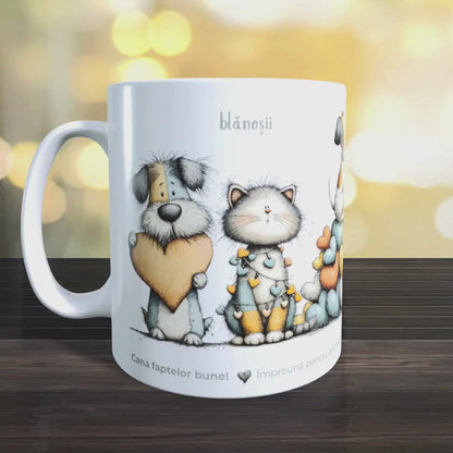 Cană caritabilă „O lume mai bună” – Blănoșii solidari